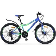 Велосипед Stels Navigator-450 MD 24 V030 13 Синий/неоновый_зелёный