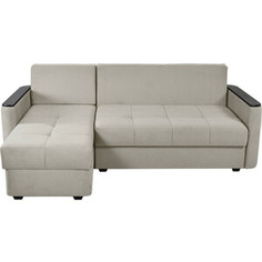 Угловой диван-кровать MGroup Аризио с оттоманкой (ткань мдф цвет венге RGB 73)