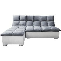 Угловой диван-кровать MGroup Доменика с оттоманкой (ткань велютто 32, велютто 01)
