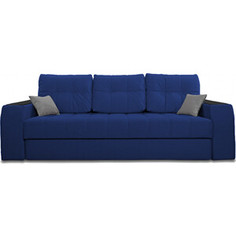 Прямой диван-кровать MGroup Леонардо (ткань велютто 26, велютто 48 подушки, декор венге)