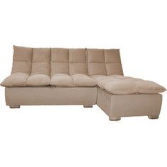 Угловой диван-кровать MGroup Доменика с оттоманкой (ткань велютто 18)