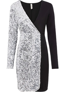 Платье миди с пайетками Bonprix