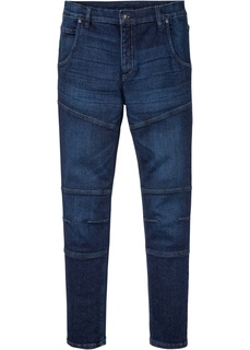 Джинсы трикотажные Slim Fit Tapered Bonprix