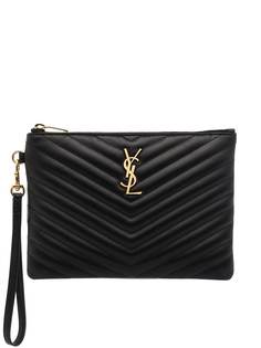 Saint Laurent стеганый клатч
