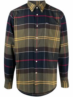 Barbour клетчатая рубашка на пуговицах