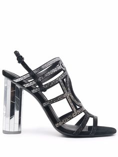 Salvatore Ferragamo босоножки Florenza на зеркальном каблуке
