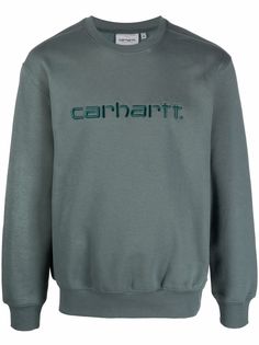 Carhartt WIP толстовка с круглым вырезом и вышитым логотипом