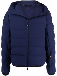 Moncler Grenoble пуховик с нашивкой-логотипом