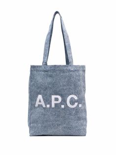 A.P.C. джинсовая сумка-тоут с логотипом