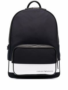 Emporio Armani рюкзак в стиле колор-блок с логотипом