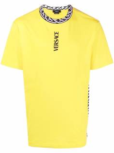 Versace футболка с узором La Greca