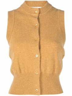 extreme cashmere кашемировый топ на пуговицах
