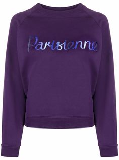 Maison Kitsuné толстовка с вышитым логотипом
