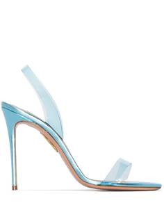 Aquazzura So Nude 105mm PVC sandals