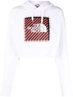 The North Face cropped logo-print hoodie