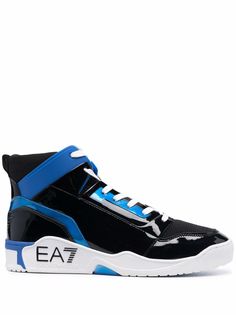 Ea7 Emporio Armani лакированные кроссовки
