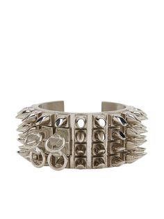 Givenchy GIV SILV SPIKE STUD CUFF
