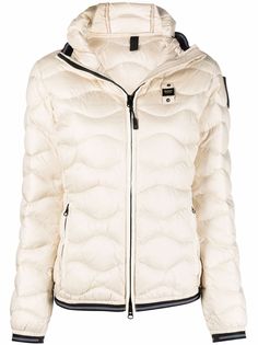 Blauer Monica wave-quilted short down jacket