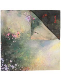 SHIATZY CHEN шелковый платок с цветочным принтом