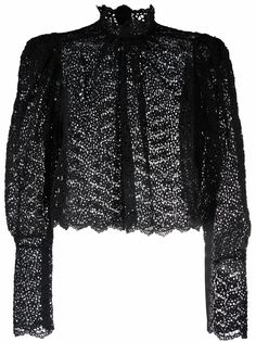 Isabel Marant укороченная блузка с английской вышивкой