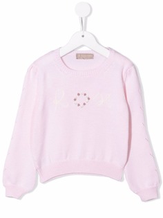 La Stupenderia embroidered knit jumper