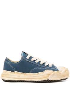 Miharayasuhiro Modified rubber-coated lace-up trainers