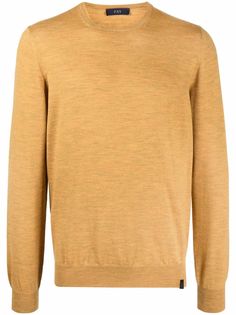 Fay crewneck fine-knit wool jumper