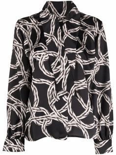 VETEMENTS блузка с графичным принтом