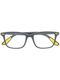 Ray-Ban очки в прямоугольной оправе из коллаборации с Ferrari