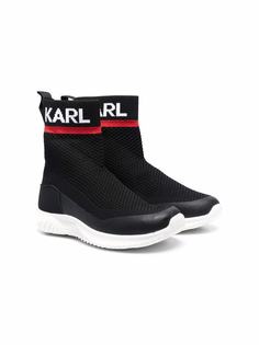 Karl Lagerfeld Kids кроссовки-носки Karl