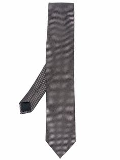 Ermenegildo Zegna шелковый галстук с геометричным принтом