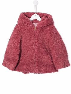 Miss Blumarine шуба из искусственного меха с капюшоном