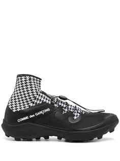 Comme Des Garçons houndstooth-print slip-on sneakers