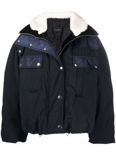 Isabel Marant куртка оверсайз с мехом