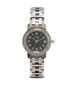 Hermès наручные часы Clipper Date pre-owned 24 мм 2000-х годов