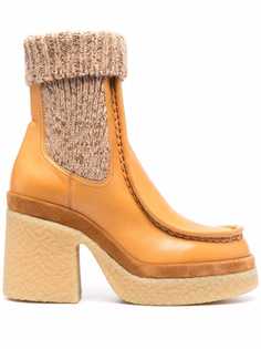 Chloé ботинки челси на платформе