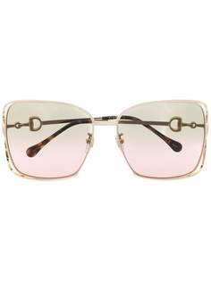 Gucci Eyewear солнцезащитные очки в квадратной оправе