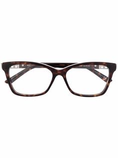 Balenciaga Eyewear очки в прямоугольной оправе с логотипом Double B