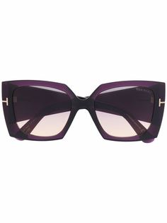 TOM FORD Eyewear солнцезащитные очки в массивной оправе
