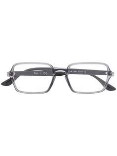Ray-Ban очки в прозрачной прямоугольной оправе