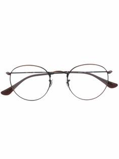 Ray-Ban очки в круглой оправе с матовым эффектом