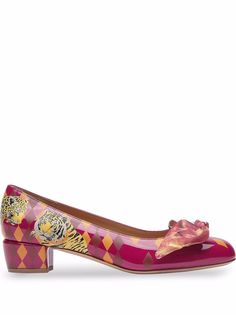 Salvatore Ferragamo туфли Vara 30 с принтом