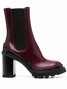 Tods ботильоны челси на блочном каблуке Tod`S