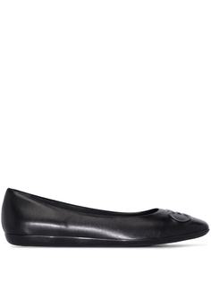 Salvatore Ferragamo балетки с тиснением Gancini