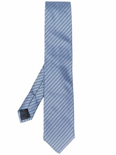 Ermenegildo Zegna шелковый галстук в полоску