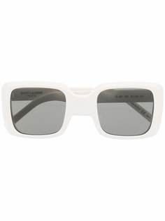 Saint Laurent Eyewear солнцезащитные очки в массивной оправе