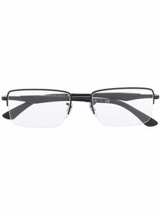 Ray-Ban очки в матовой прямоугольной оправе