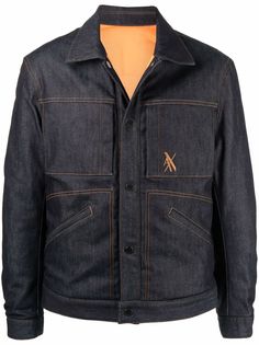 Armani Exchange двусторонняя куртка с вышитым логотипом