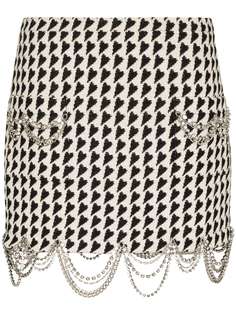 AREA юбка с цепочками и геометричным узором