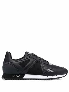 Ea7 Emporio Armani кроссовки со вставками